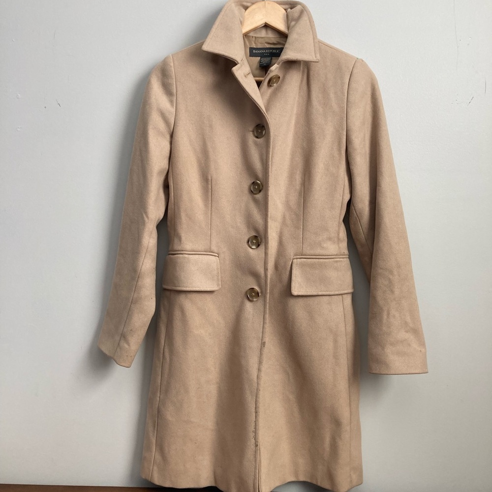 Banana republic wool coat xs